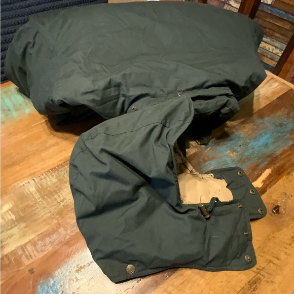 Lands' End Dark Green Military Jacket Removable Hood - Picture 6 of 6